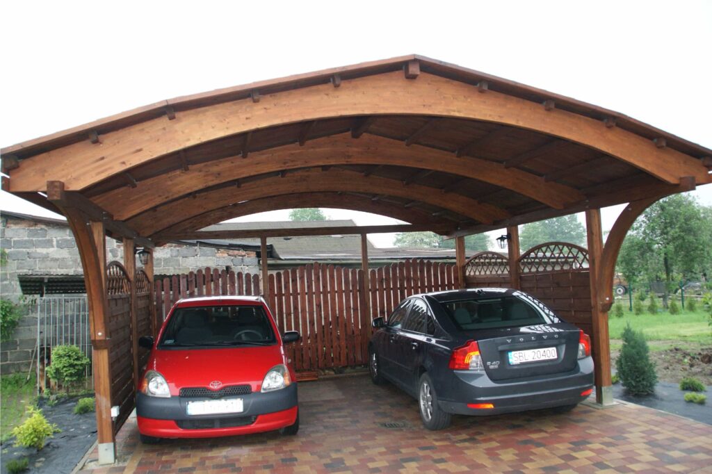 carport nevada dwustanowiskowy drewno konstrukcyjne